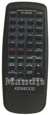 Original remote control KENWOOD A70117905