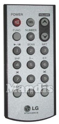Original remote control LG 6710CCAR01B Original remote control LG 6710CCAR01B