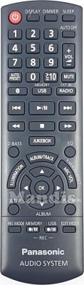Original remote control PANASONIC Audio System (N2QAYB001097)