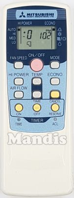 Original remote control MITSUBISHI RKT502A 420