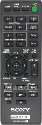 Original remote control SONY RM-AMU186 Original remote control SONY RM-AMU186