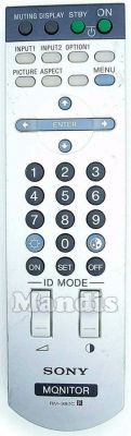 Original remote control SONY RM980C (147891711) Original remote control SONY RM980C (147891711)