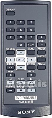 Original remote control SONY RMT-D194 Original remote control SONY RMT-D194