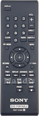 Original remote control SONY RMT-D195 (148788411) Original remote control SONY RMT-D195 (148788411)