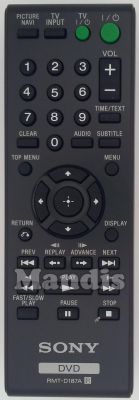 Original remote control SONY RMT-D187A (148700511) Original remote control SONY RMT-D187A (148700511)
