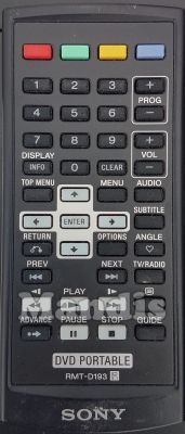 Original remote control SONY RMT-D193 (988512762) Original remote control SONY RMT-D193 (988512762)
