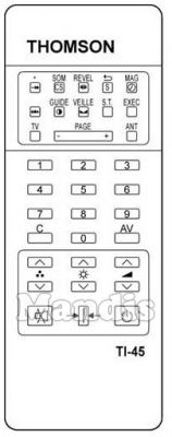 Original remote control THOMSON TI 45 (925TX0789) Original remote control THOMSON TI 45 (925TX0789)