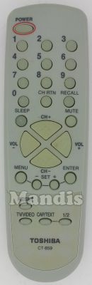 Original remote control TOSHIBA CT-859 Original remote control TOSHIBA CT-859