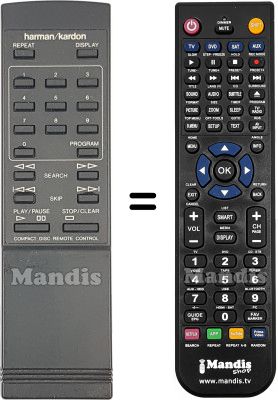 Replacement remote control HD400-HD800