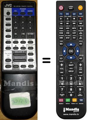 Replacement remote control JVC RMSR616RU