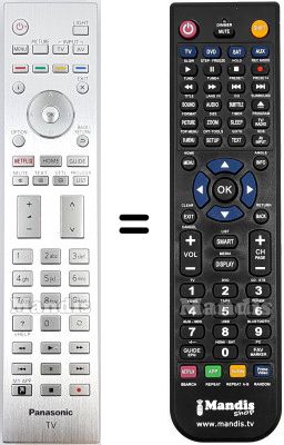 Replacement remote control Panasonic N2QAYA000213