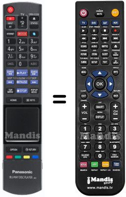 Replacement remote control Panasonic N2QAYB000767
