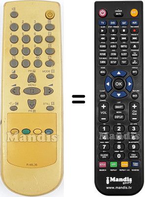Replacement remote control R-46L36