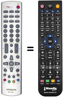 Replacement remote control Hitachi RCT-1522