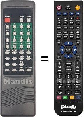 Replacement remote control REMCON2227