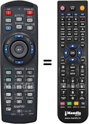 Replacement remote control MXAP