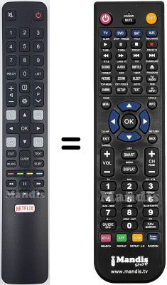 Replacement remote control Thomson 06IRPT45IRCHF802