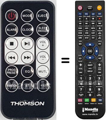 Replacement remote control Thomson MIC200BT Replacement remote control Thomson MIC200BT
