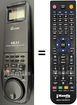 Replacement remote control RC-W688E