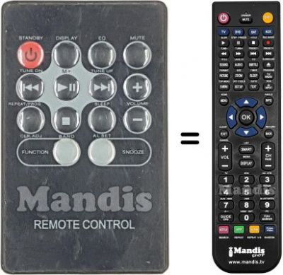 Replacement remote control REMCON2208