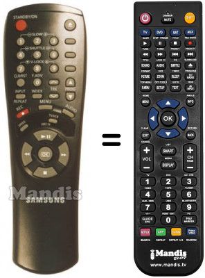 Replacement remote control 00017 G