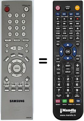 Replacement remote control 00092 M