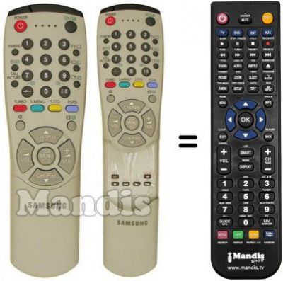 Replacement remote control Samsung CW 29A114