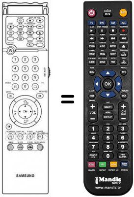 Replacement remote control 00143 A