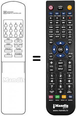 Replacement remote control 4214 Replacement remote control 4214