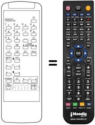 Replacement remote control 076100Q006