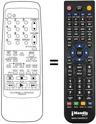 Replacement remote control 0766094110