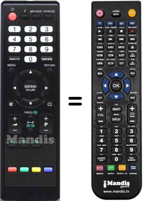 Replacement remote control Orion 32 LB 7100 H
