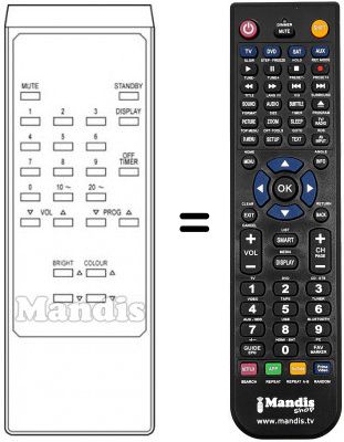 Replacement remote control CT 18