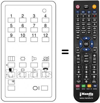 Replacement remote control 3403 / 6110.38