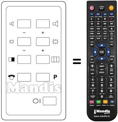 Replacement remote control 090800070