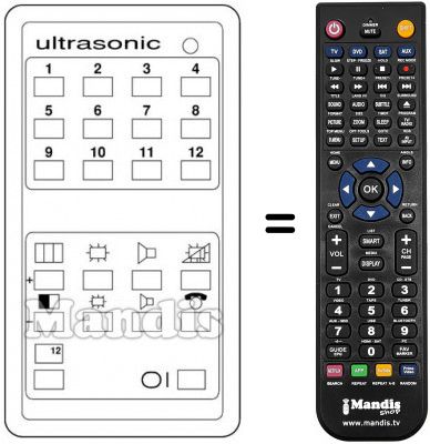Replacement remote control 090800100
