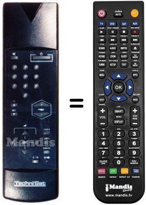 Replacement remote control 100 TS 004