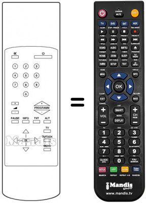 Replacement remote control 100 TS 026
