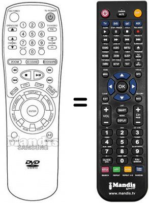 Replacement remote control 10141 G