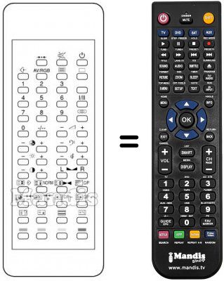 Replacement remote control 105-042F