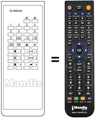 Replacement remote control 105-045G