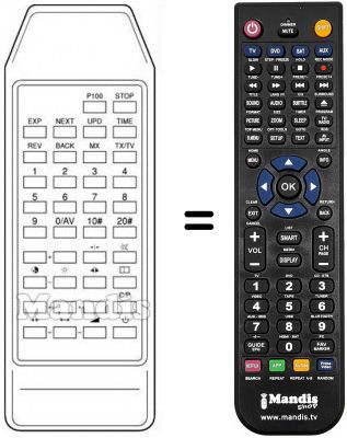 Replacement remote control 105-523E
