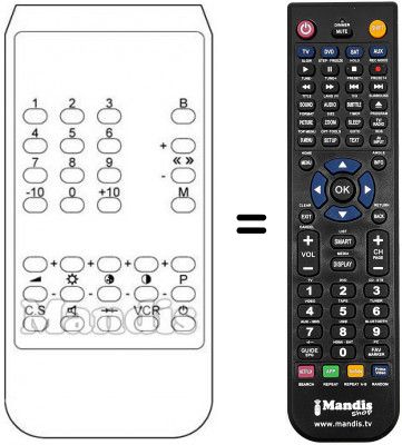 Replacement remote control 105-523H