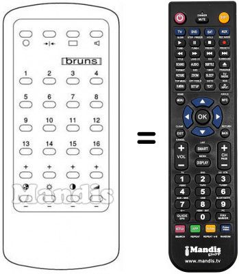 Replacement remote control 1204.25-80.00