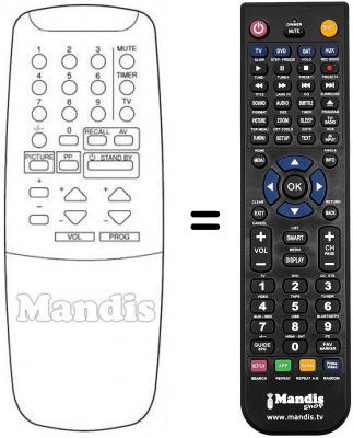 Replacement remote control 1410