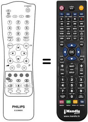 Replacement remote control PYE 14 PT 3685