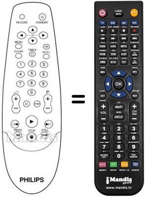 Replacement remote control PYE 14 PV 162