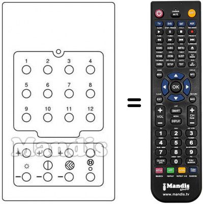 Replacement remote control 16 CHANNELS