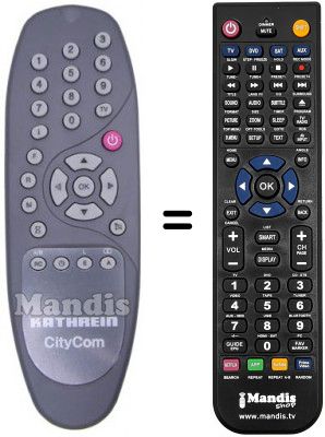Replacement remote control 19900158