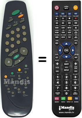 Replacement remote control Manhattan MT 6382